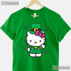 Hello Kitty Leprechaun Suit St Patricks Day T-Shirt Cute Sanrio Irish Green