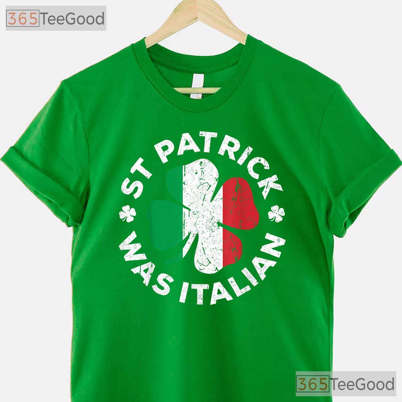St Patrick Was Italian Funny St Patricks Day T-Shirt Heritage Humor Men Tee