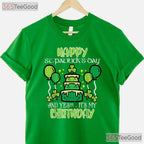Happy St Patricks Day Birthday T-Shirt Born Lucky Irish Celebration Tee