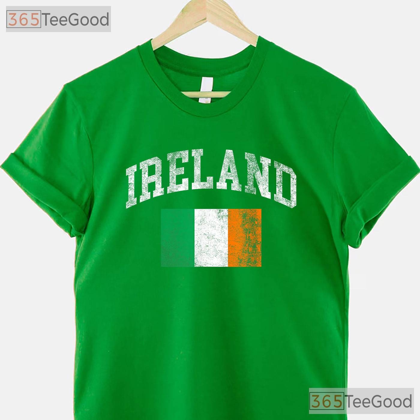 Vintage Ireland Flag St Patricks Day T-Shirt Distressed Irish Pride Heritage