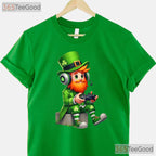Video Game Leprechaun St Patricks Day T-Shirt Gamer Boys Controller Kids Tee