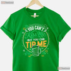 Vintage Shamrock Waitress Bartender St Patricks Day T-Shirt Server Crew