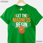 Let The Madness Begin Vintage T-Shirt Retro College Basketball Tournament Tee
