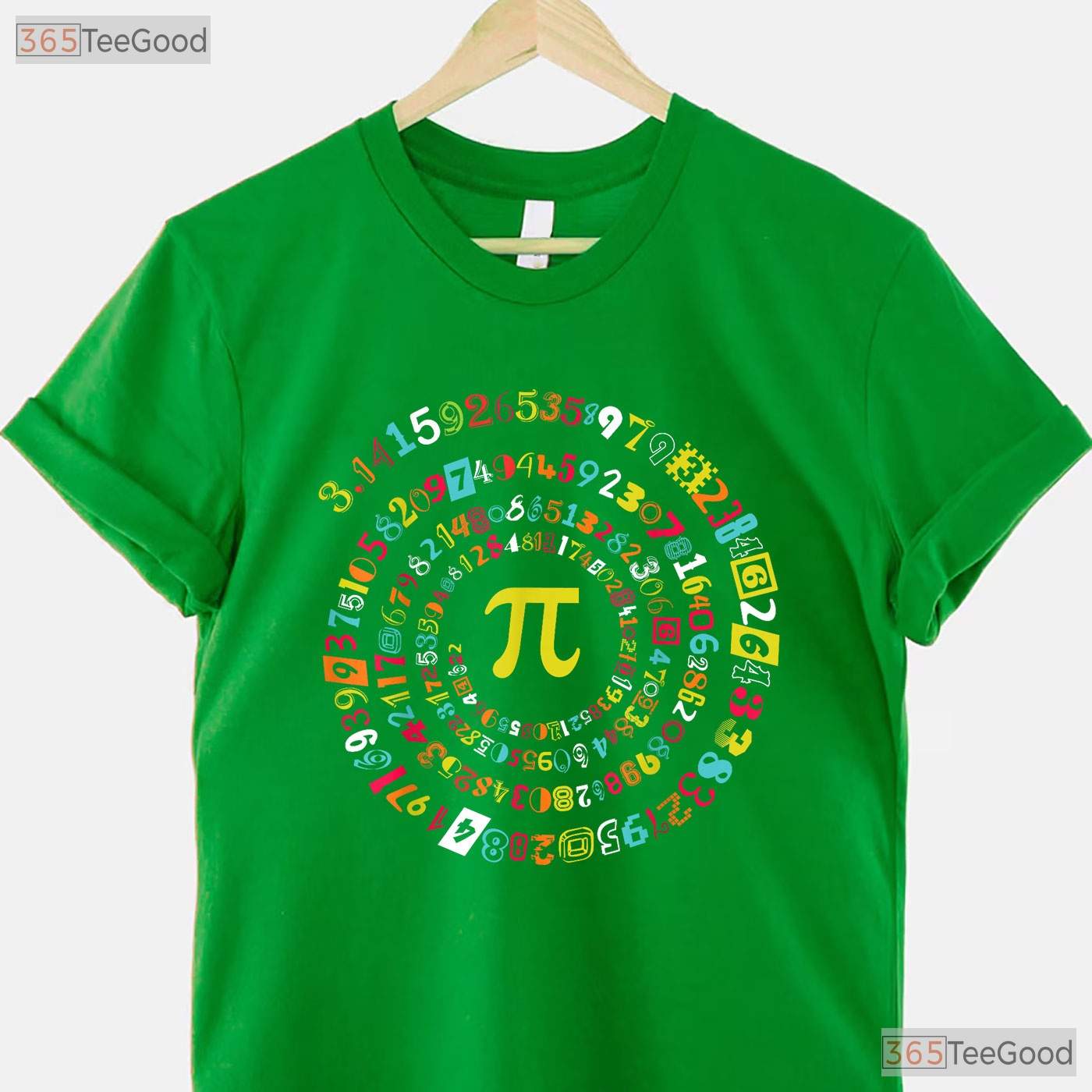Funny Spiral Pi Math T-Shirt 3 - 14 Number Geometry Teacher Student Gift Tee