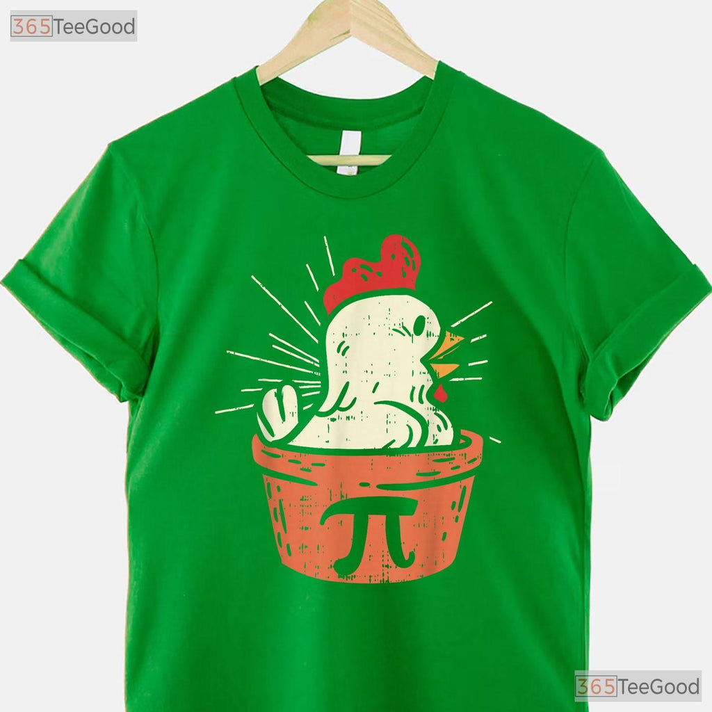 Funny Chicken Pot Pi Shirt Day Math Lover Geek Gift 3 - 14 Pun Food T-Shirt