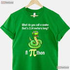 Funny Pi Day Puns Pithon Math Teacher Jokes T-Shirt Coding Snake Gift