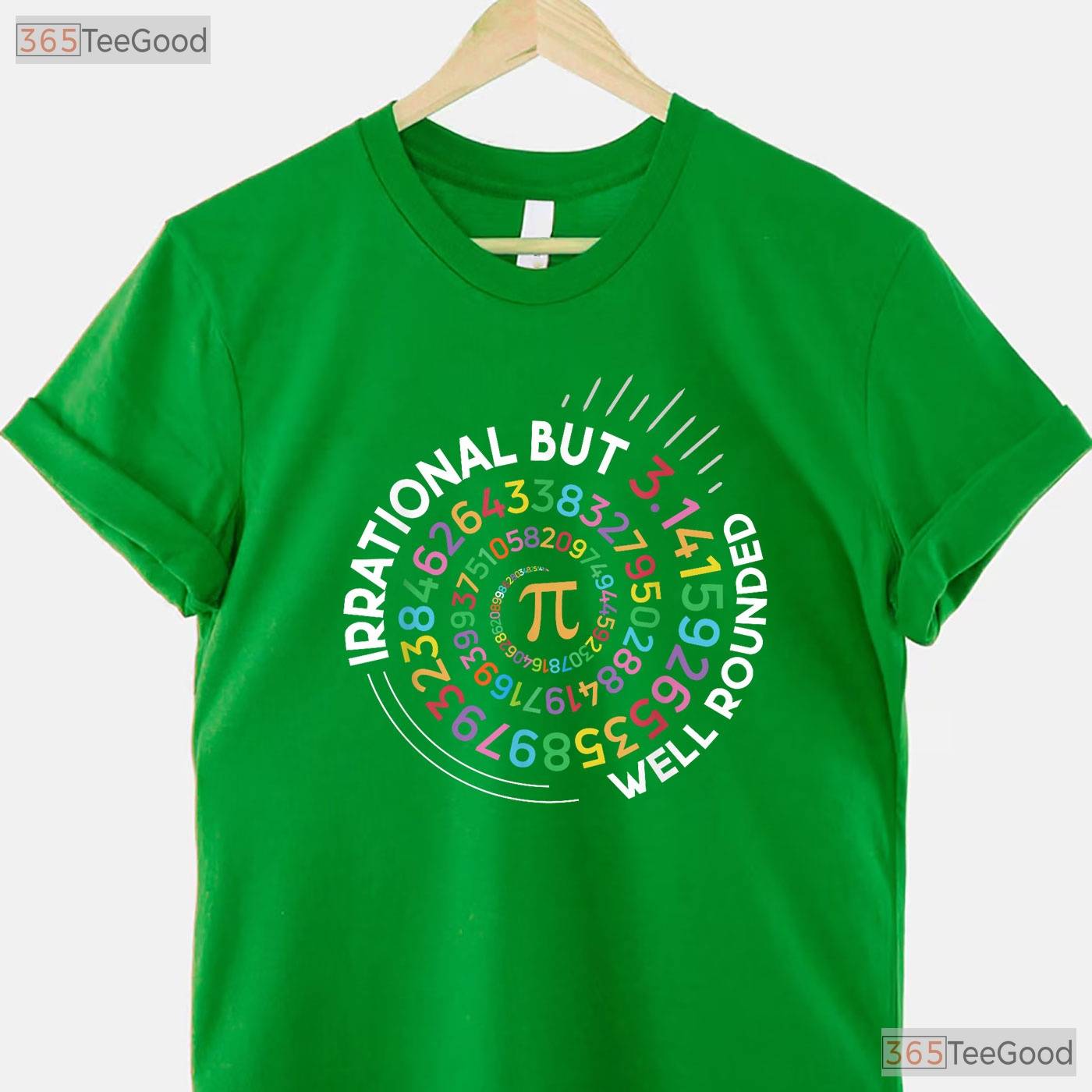 Irrational But Well Rounded Pi Day Math Teacher Student Geek Pun T-Shirt