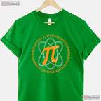 Math Pi Shirt Atom Symbol Pi Day Science Teacher Physics Geek Gift Tee