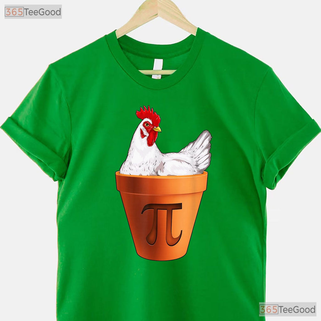Chicken Pot PI Day T-Shirt Gift Men Women Kids Funny Math Food Pun Tee