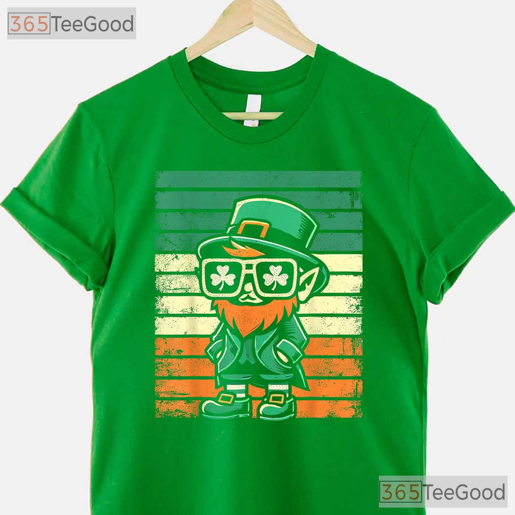 Funny Leprechaun St Patricks Day T-Shirt Men Women Kids Family Match Tee