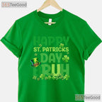 Bruh St Patricks Day T-Shirt Funny Teens Boys Kids Green Shamrock Meme Tee