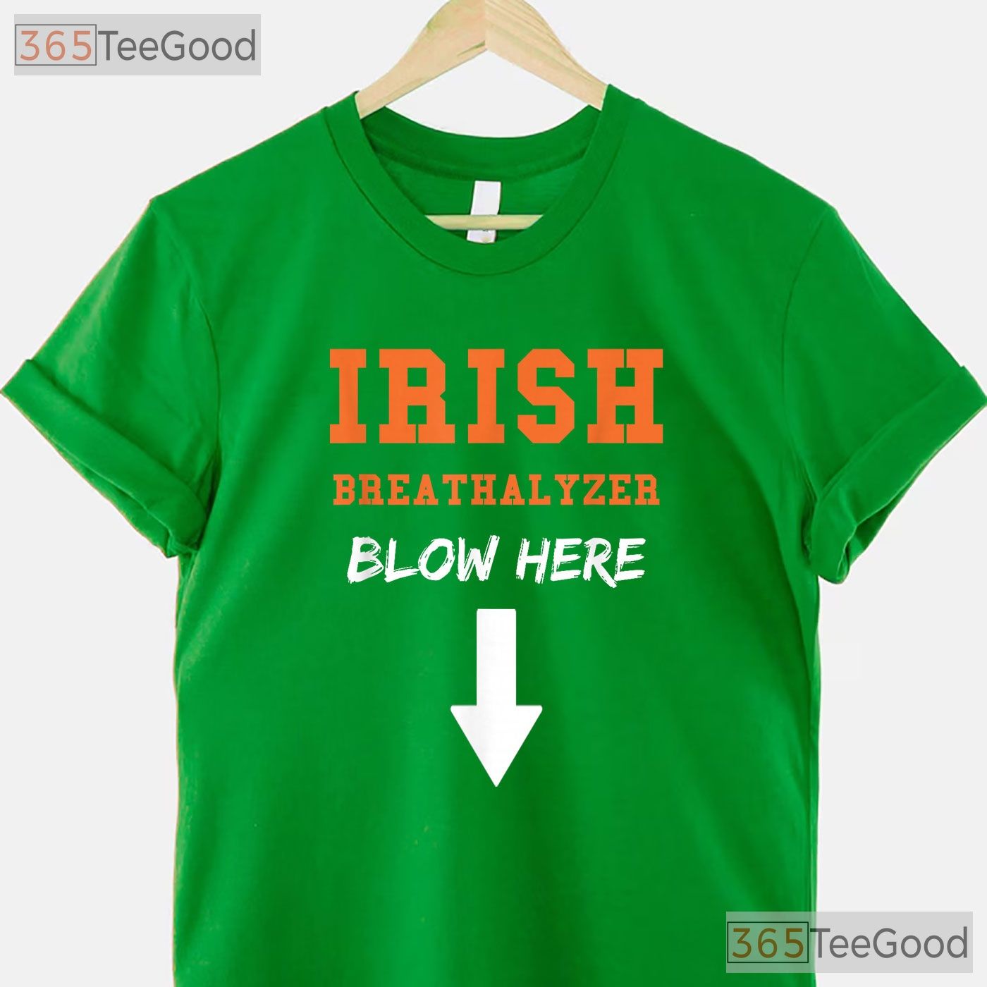 Dirty Irish Breathalyzer St Patricks Day T-Shirt Funny Adult Humor Blow Tee