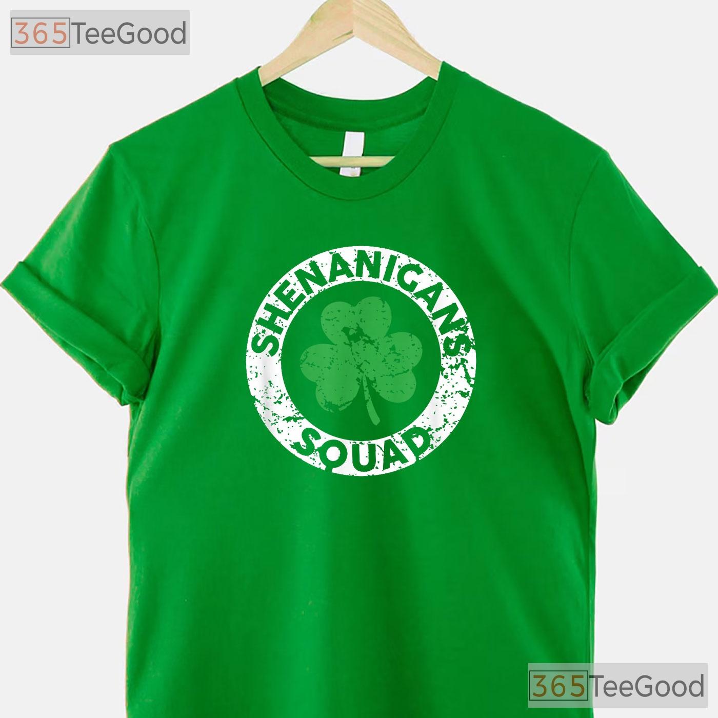 Shenanigans Squad St Patricks Day T-Shirt Funny Matching Group Party Tee