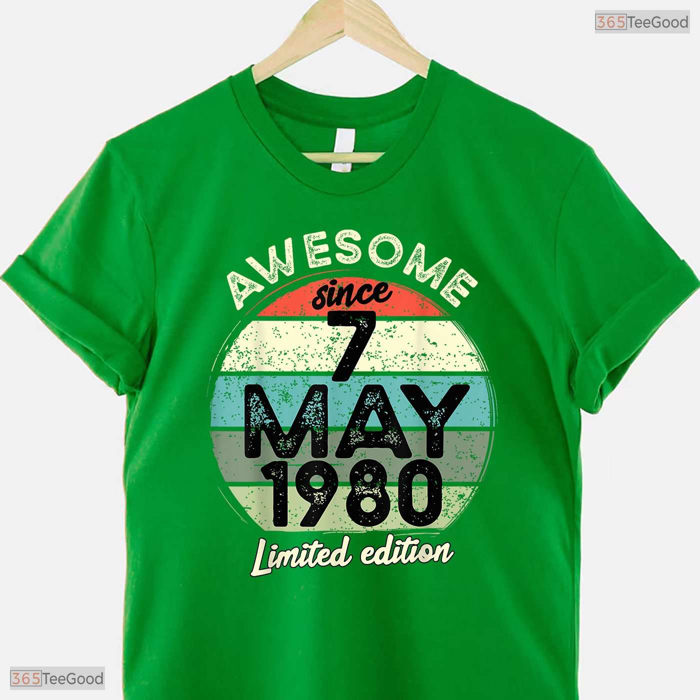 Awesome May 7 1980 46th Birthday T-Shirt- Unique May Birthday Shirt For Him