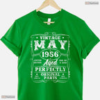 Classic Vintage May 1956 70th Birthday T-Shirt- Unique May Birthday Shirt Gift