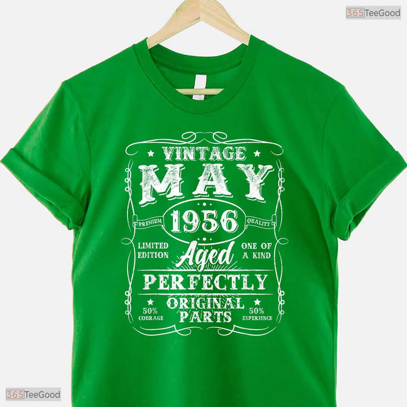 Classic Vintage May 1956 70th Birthday T-Shirt- Unique May Birthday Shirt Gift