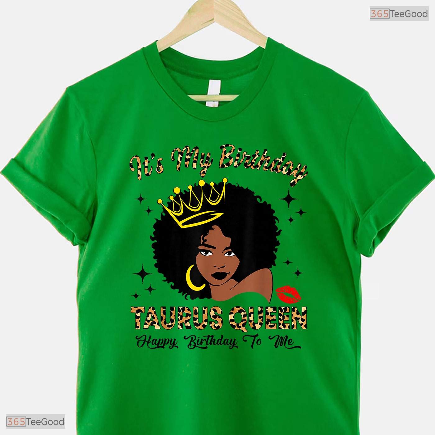 African American Taurus Queen Birthday T-Shirt- Unique May Birthday Shirt Gift