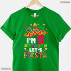 Lets Fiesta 5th Cinco De Mayo Birthday T-Shirt- Unique May Birthday Shirt Gift