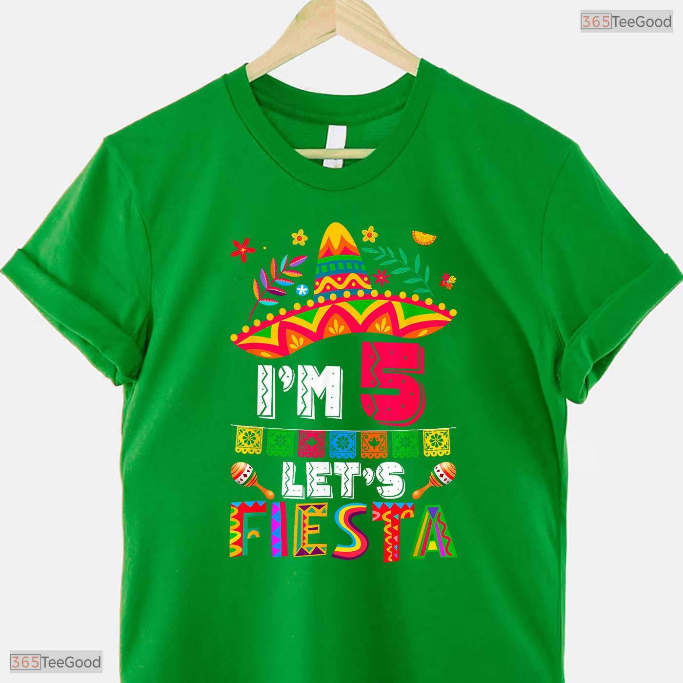 Lets Fiesta 5th Cinco De Mayo Birthday T-Shirt- Unique May Birthday Shirt Gift
