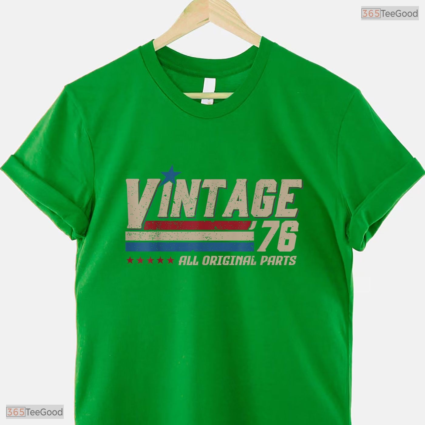 Vintage 1976 All Original Parts Men T-Shirt- Unique May Birthday Shirt Gift