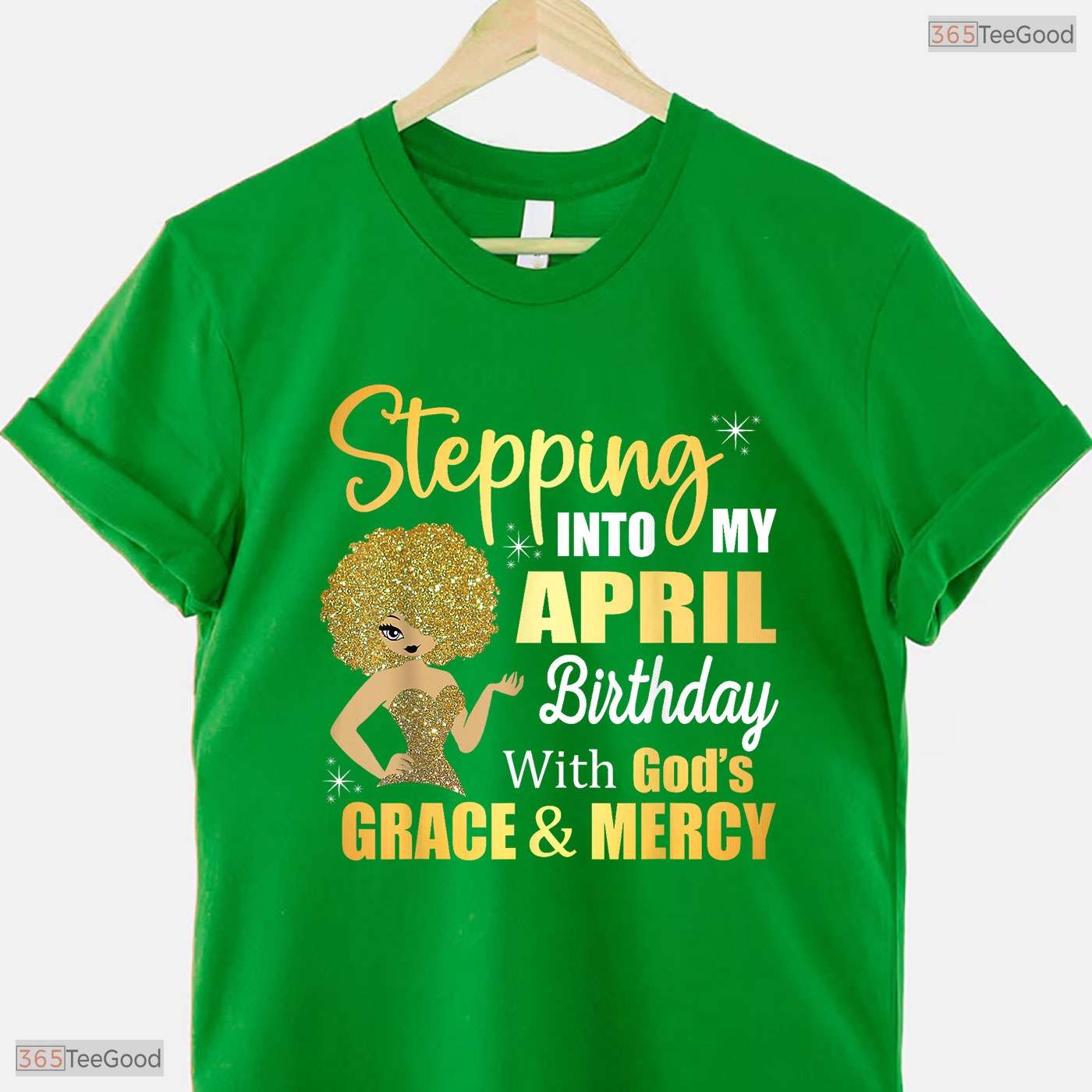 Stepping Into My May Birthday God Grace T-Shirt- Unique May Birthday Shirt Gift