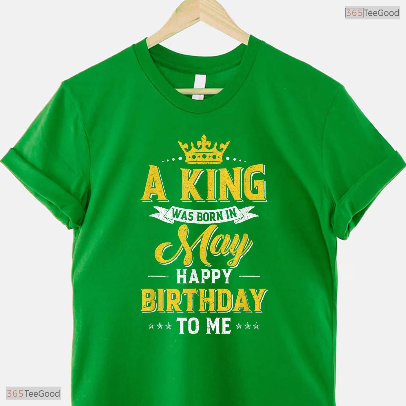 A King Was Born In May Happy Birthday To Me T-Shirt- Unique May Birthday Shirt