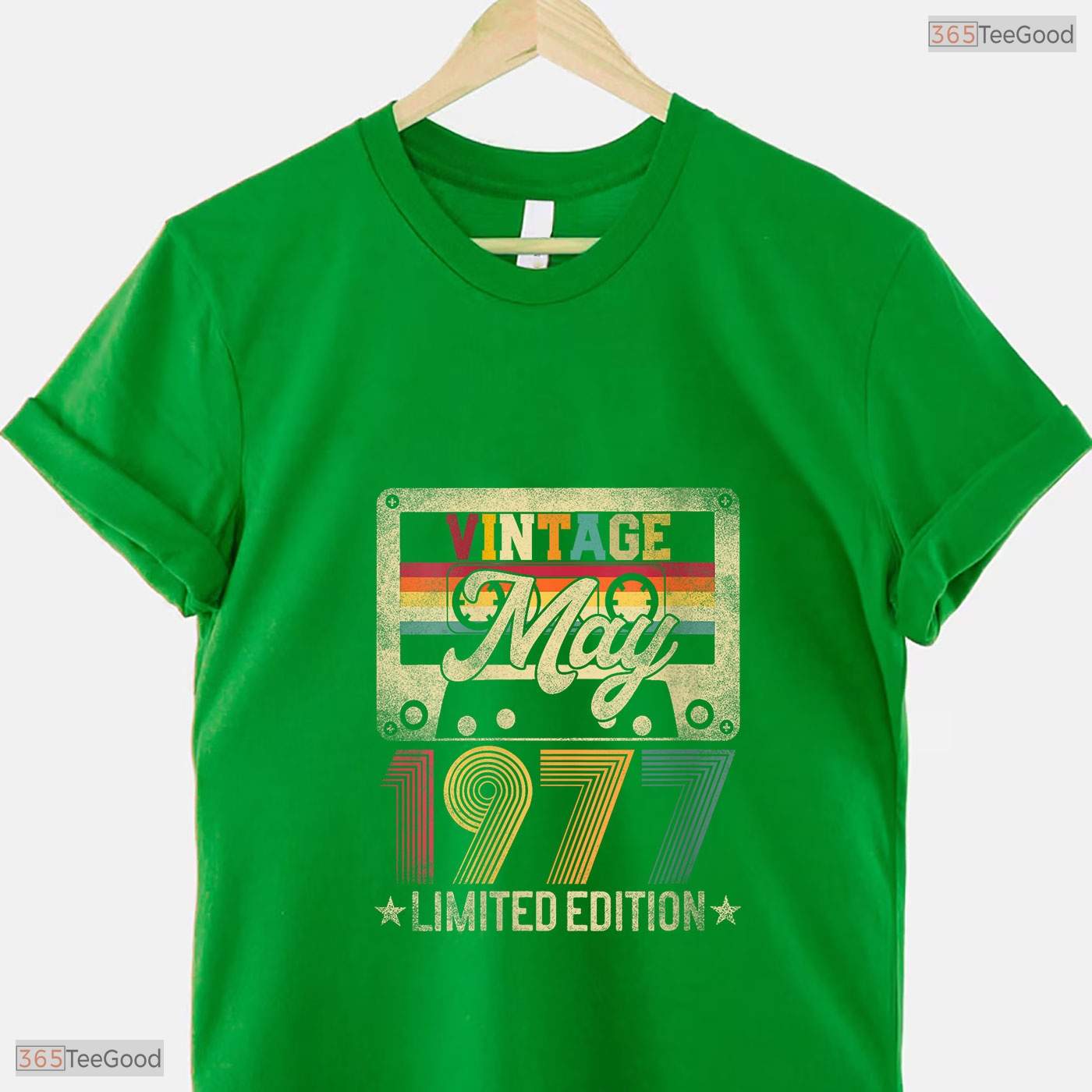 Vintage 1977 Limited Edition V-Neck T-Shirt- Unique May Birthday Shirt Gift Idea