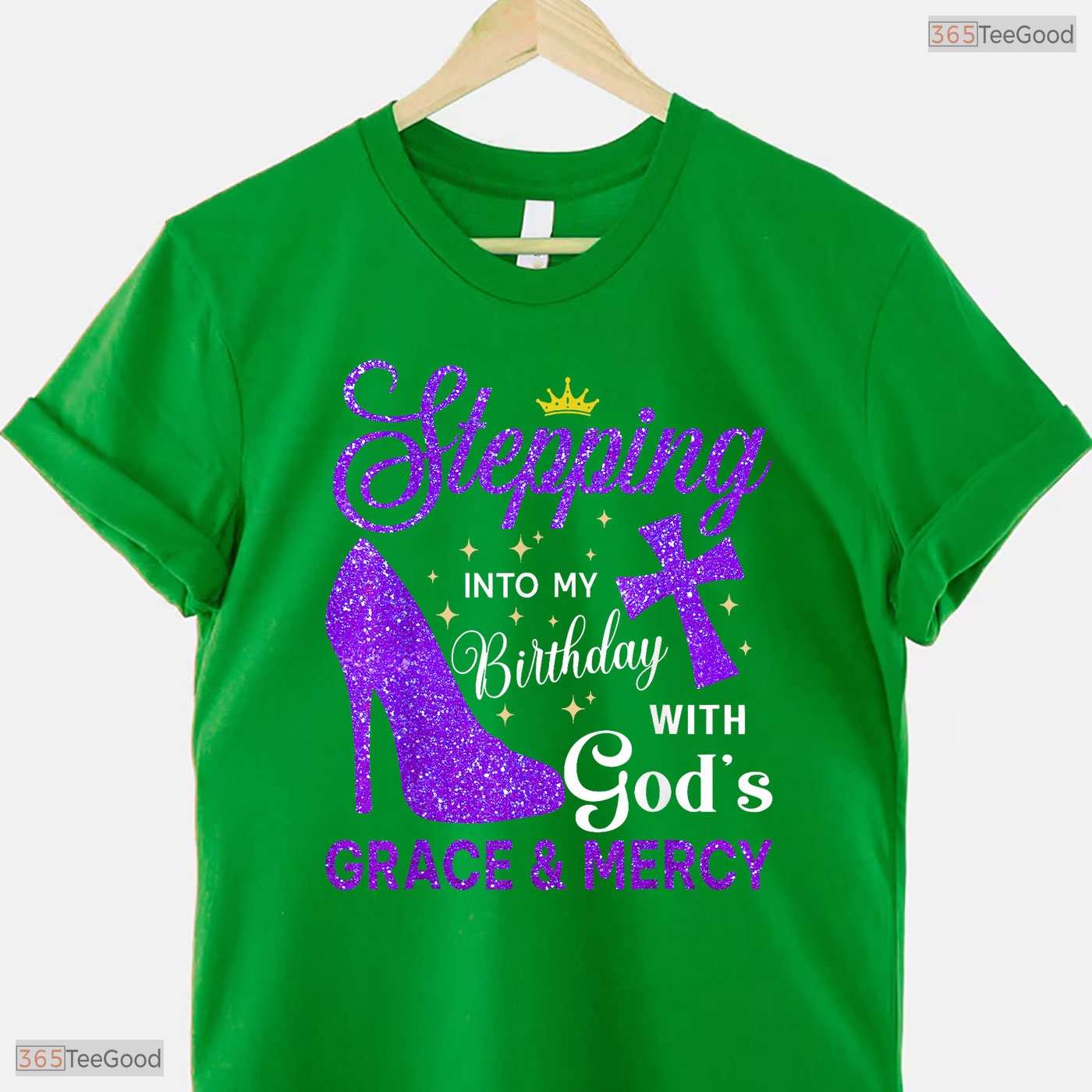 Stepping Into My May Birthday With God's Grace And Mercy Blessed T-Shirt Gift