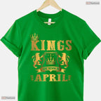 Awesome Kings Are Born In May Birthday Gift T-Shirt Best Celebration For Men