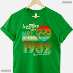 Awesome Legendary Since May 1982 Retro 44th Birthday Gift T-Shirt For Adults
