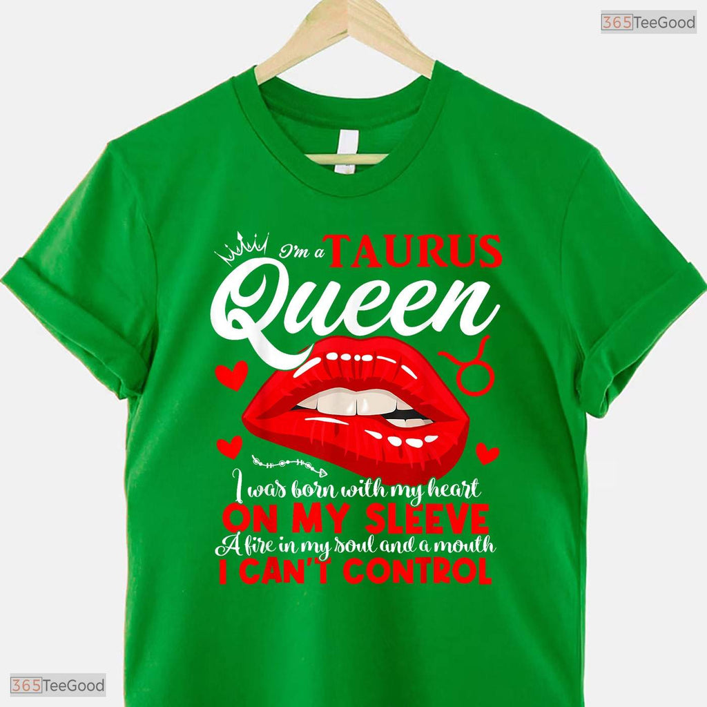 Awesome Funny Taurus Queen Zodiac Sign May Women Girls Astrological Graphic T-Shirt