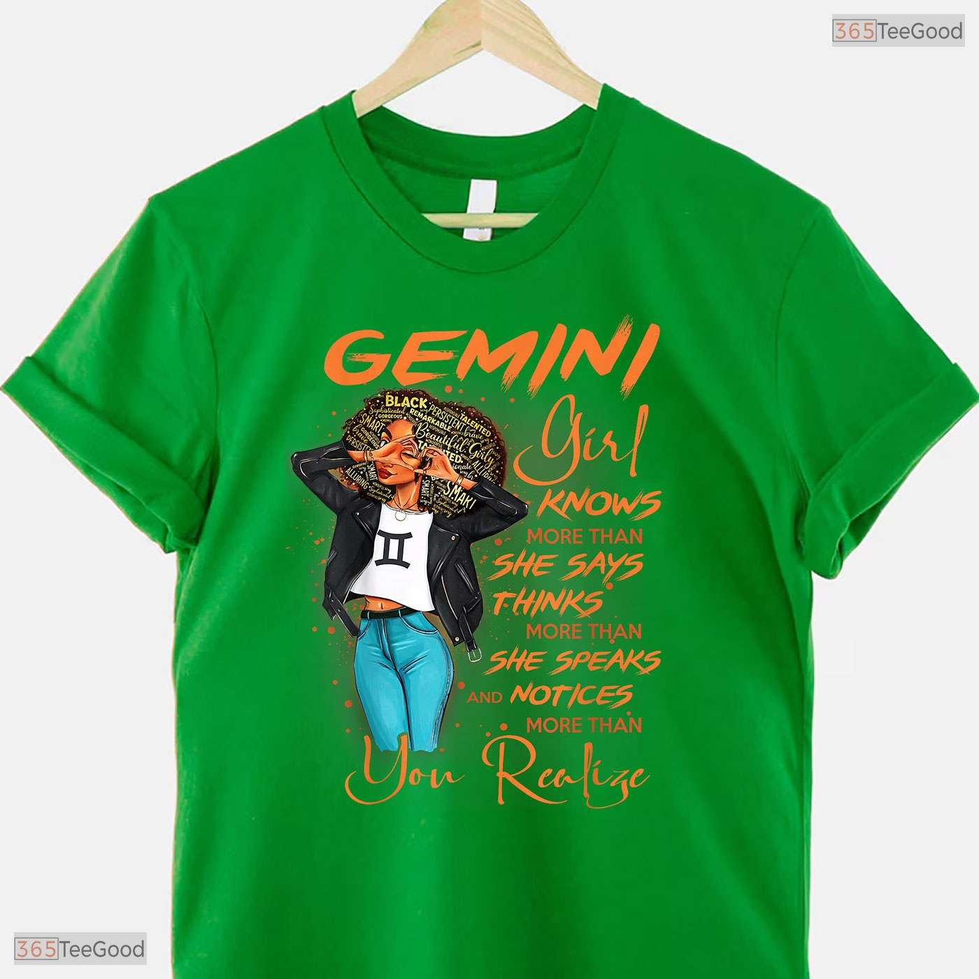 Smart Gemini Girl Knows More Than She Says Black Women's May Birthday T-Shirt Gift