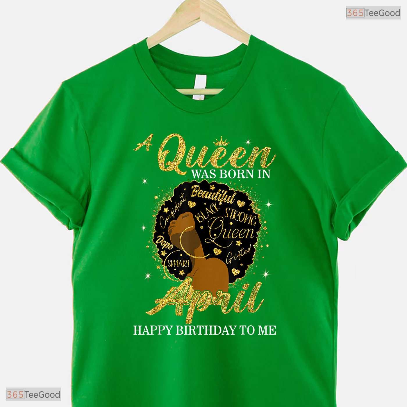 A Beautiful Queen Was Born In May Birthday T-Shirt For Black Women And Girls