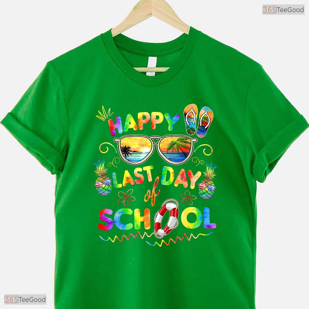 Happy Last Day Of School T-Shirt- Teacher End Of Year May Birthday Shirt Gift
