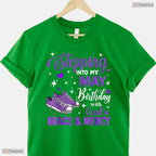 Inspirational God's Grace May Birthday T-Shirt- Women's Celebration Shirt Gift