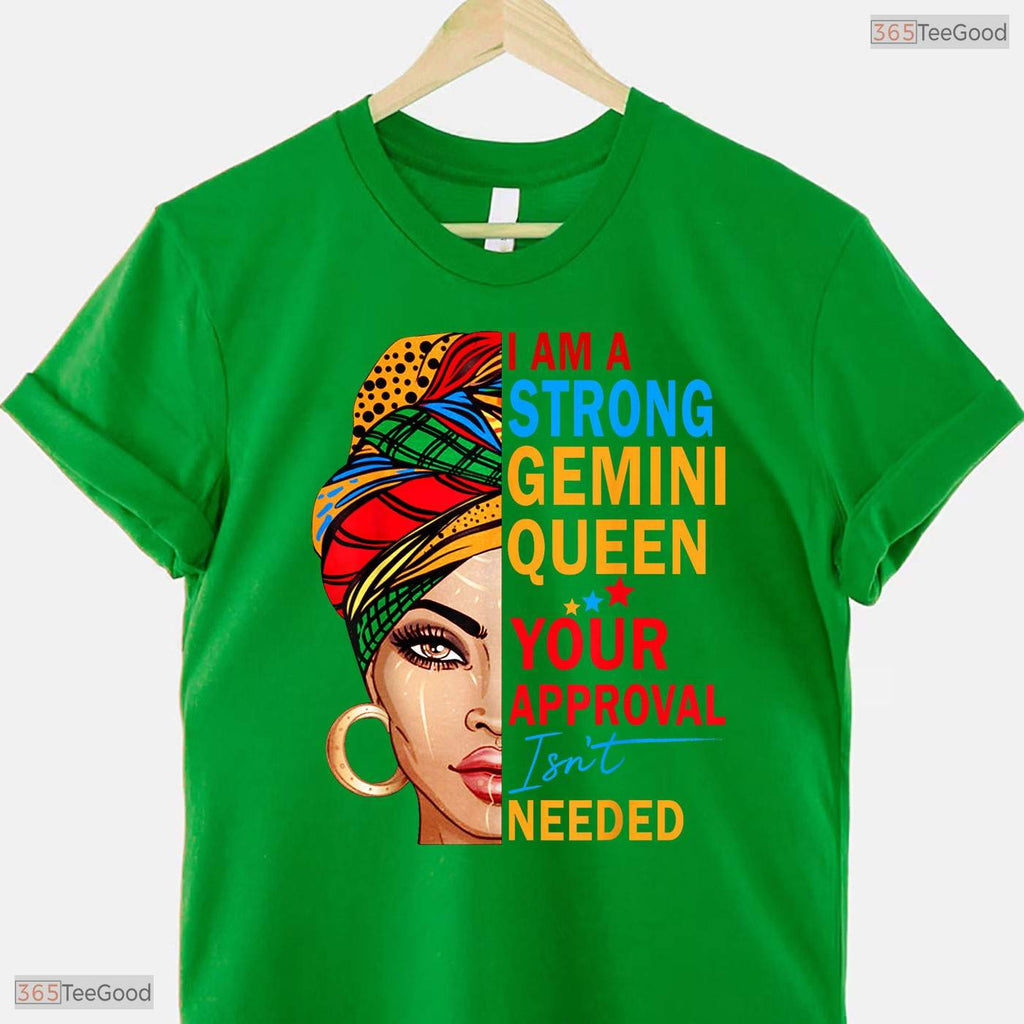 Gemini Zodiac Horoscope Queen T-Shirt- Unique May Birthday Shirt For Women