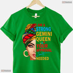 Gemini Zodiac Horoscope Queen T-Shirt- Unique May Birthday Shirt For Women