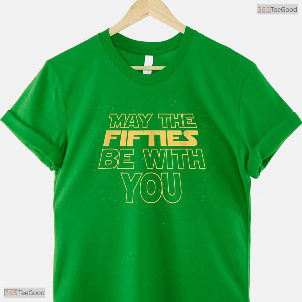 May The Fifties Be With You Vintage T-Shirt- Awesome 50th May Birthday Shirt
