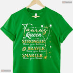 Taurus Queen Zodiac Sign Horoscope T-Shirt- Unique May Birthday Shirt Gift
