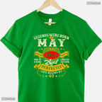 Vintage Legends Born In May 1986 T-Shirt- Awesome 40th May Birthday Shirt