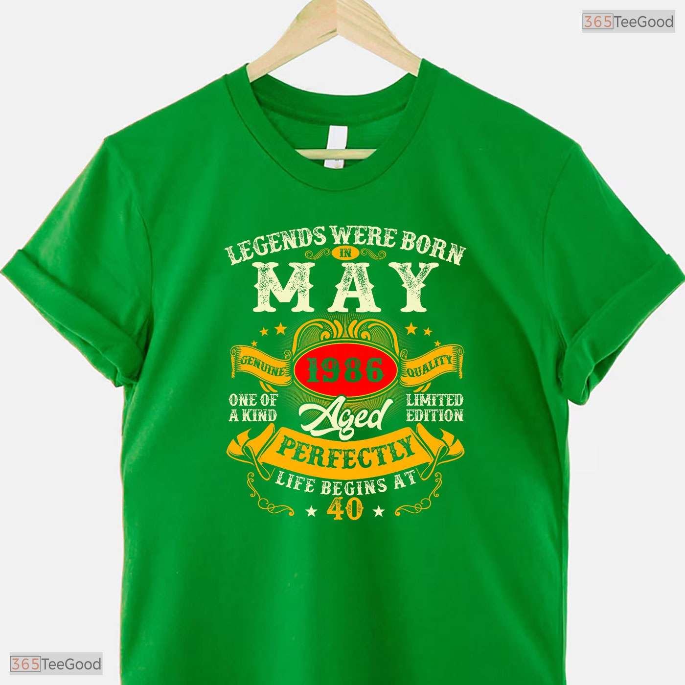 Vintage Legends Born In May 1986 T-Shirt- Awesome 40th May Birthday Shirt