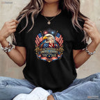 USA 250th Anniversary Independence Patriotic Valentine T-Shirt Bass Fishing