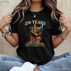250 Years Christian Faith Freedom USA Valentine T-Shirt Trout Fishing Wear