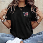 250 Years US Flag American Valentine T-Shirt- Deep Sea Fishing Shirts Men