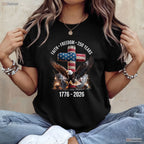 Faith Freedom 250 Years Christian Cross Valentine T-Shirt Fly Fishing Gear