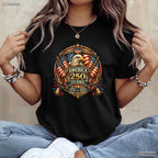 250 Years American Anniversary USA Flag Valentine T-Shirt Kayak Fishing Men