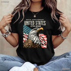 250th Anniversary USA Flag Valentine T-Shirt- Ice Fishing Gear Mens