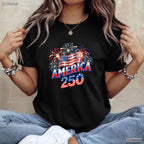 250 Years America Independence Freedom Valentine T-Shirt Saltwater Fishing