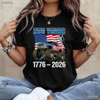 250 Years American 1776 2026 4th of July Valentine T-Shirt Marlin Fishing