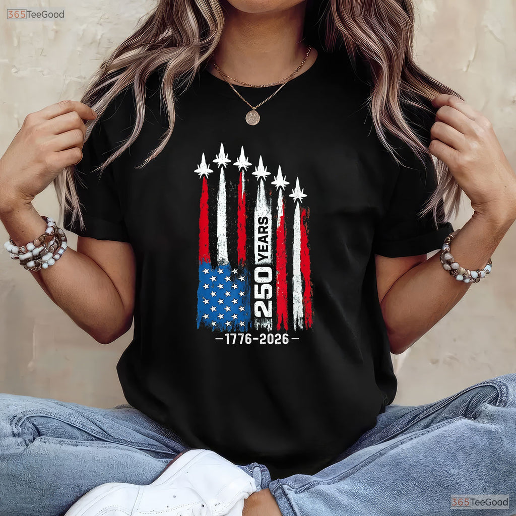 250 Years American 250th Anniversary USA Valentine T-Shirt Fly Tying Gifts
